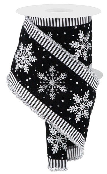 Snowflake Tinsel Ribbon