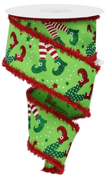 Elf Legs Tinsel Ribbon