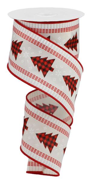 Christmas Tree/Check/Stripe Ribbon