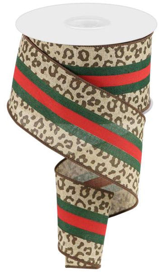 Leopard Striped Ribbon