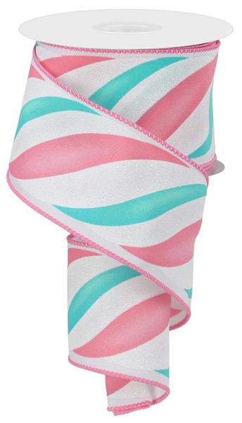Candy Swirl Striped Ribbon