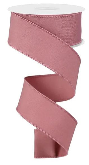 Ribbon Diagonal Weave Dusty Rose 1.5"x10YD