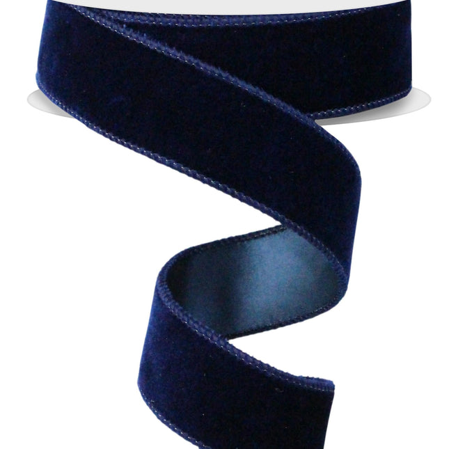 1.5" x 10yd Deluxe Velvet/Satin Backing