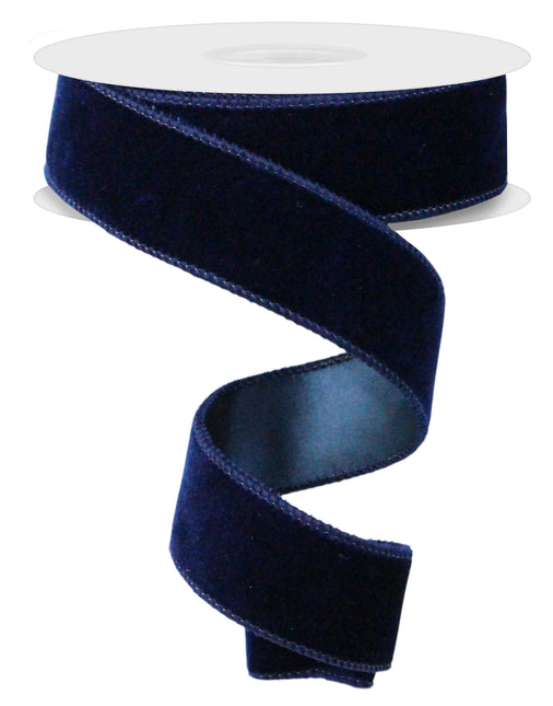 1.5" x 10yd Deluxe Velvet/Satin Backing