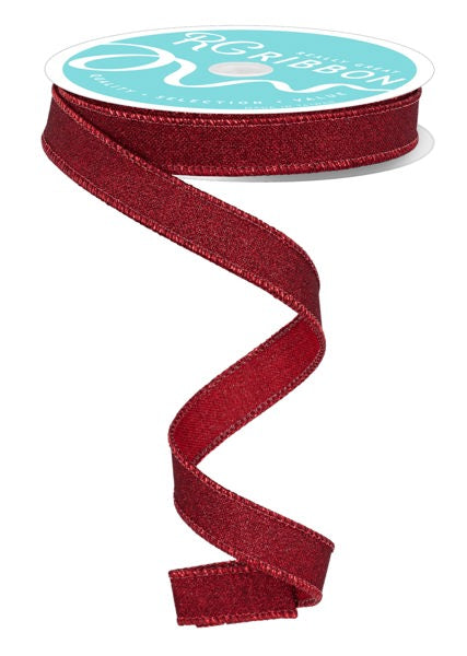 Fine Glitter on Royal Ribbon - 5/8" x 10 yds