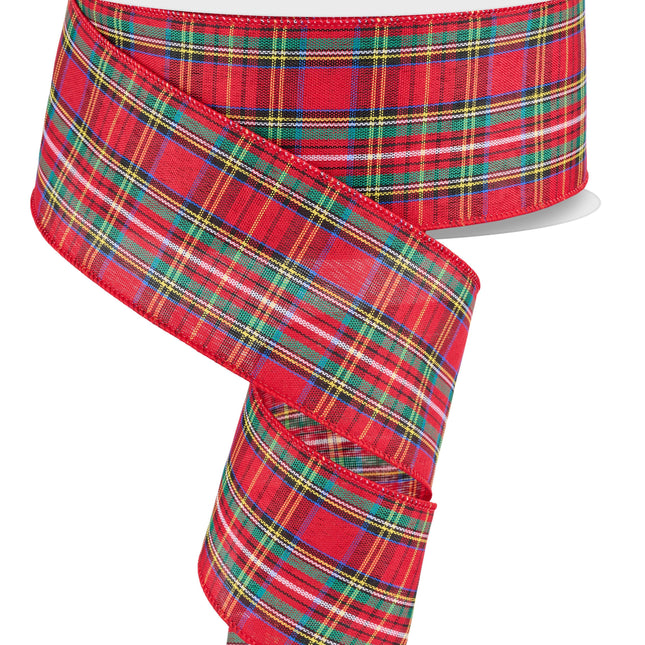 2.5" x 50yd Woven Plaid