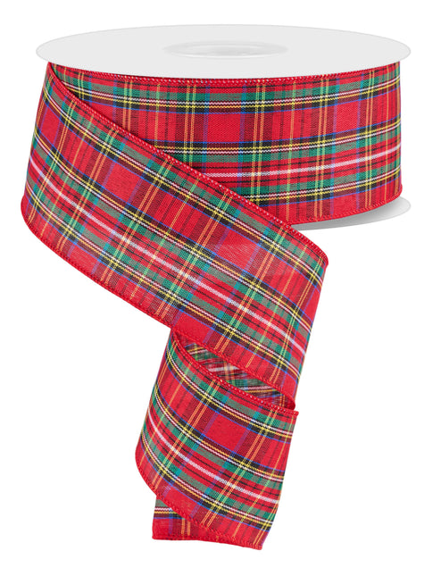 2.5" x 50yd Woven Plaid