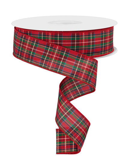 1.5" x 50yd Woven Plaid