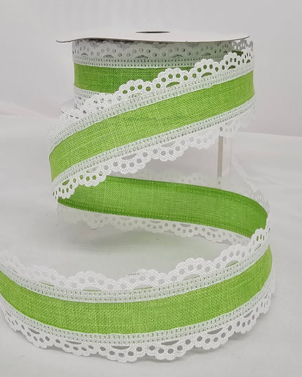 Scalloped Lace Edge Ribbon 1.5"x10y