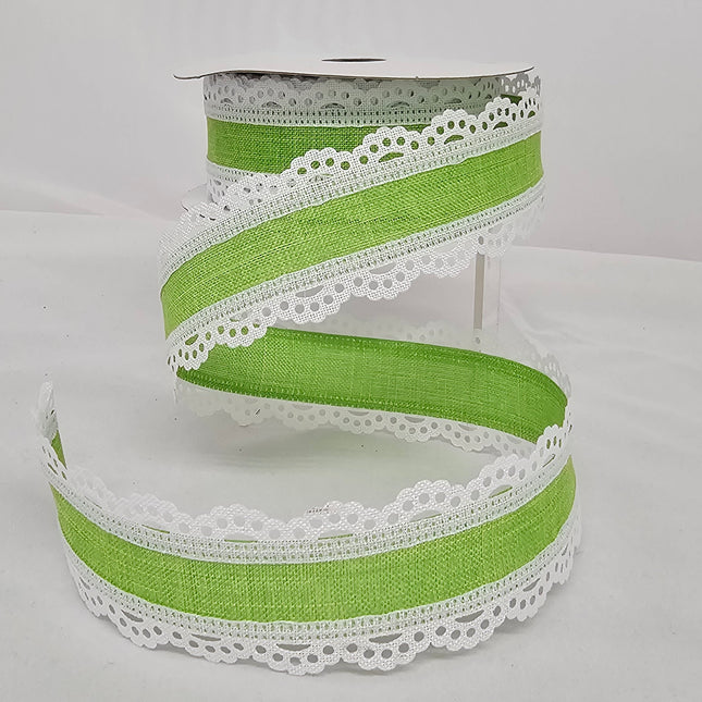 Scalloped Lace Edge Ribbon 1.5"x10y