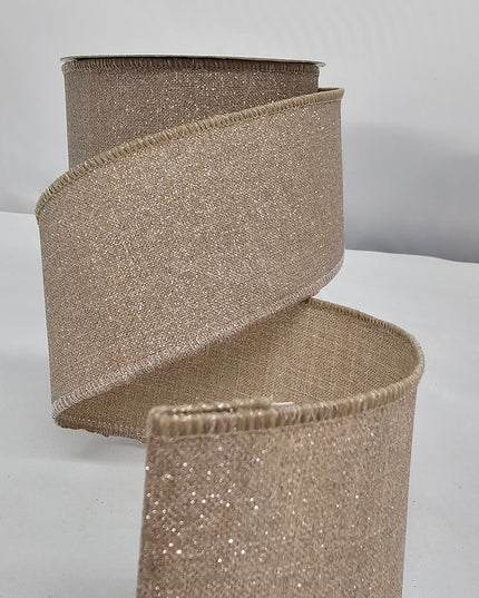 2.5"x10Y Fine Glitter Ribbon
