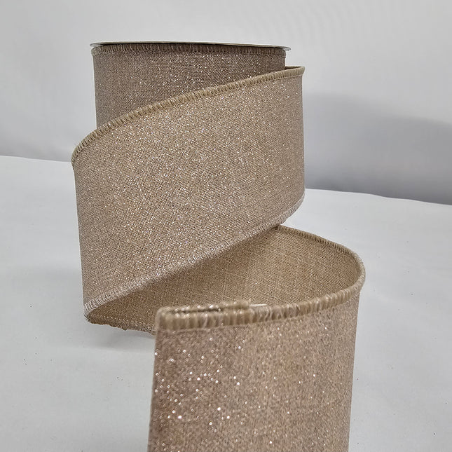 2.5"x10Y Fine Glitter Ribbon