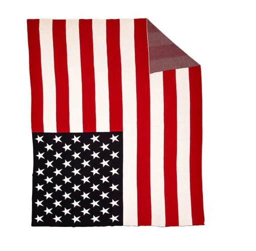 Myra Throw American Flag