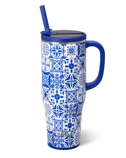 Indigo Tiles 40oz Mega Mug