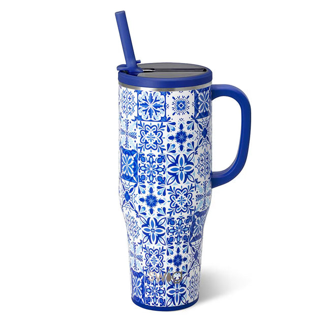 Indigo Tiles 40oz Mega Mug