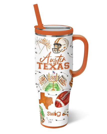 Tailgates in Austin Mega Mug 40oz