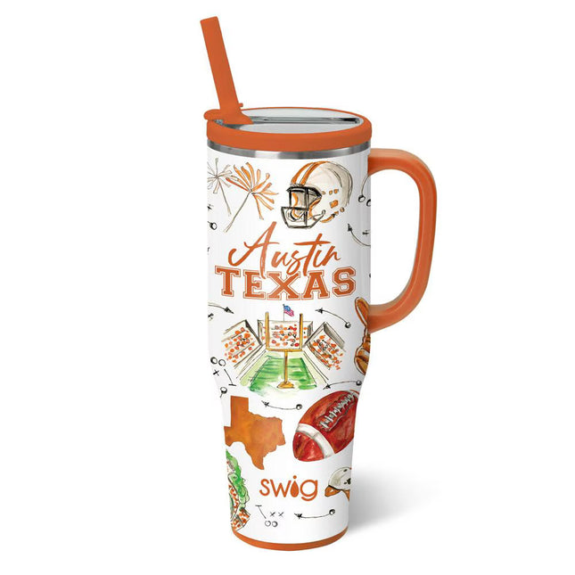 Tailgates in Austin Mega Mug 40oz