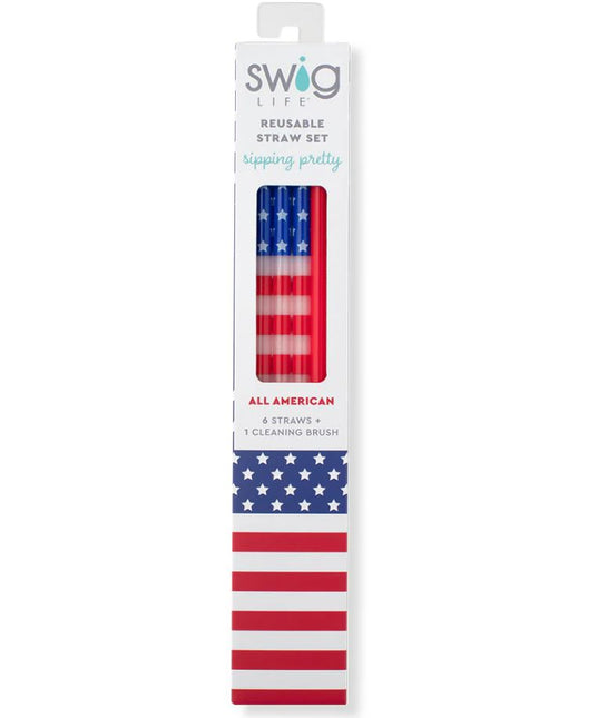 Swig Life Reusable Straw Set - Multiple Colors Available