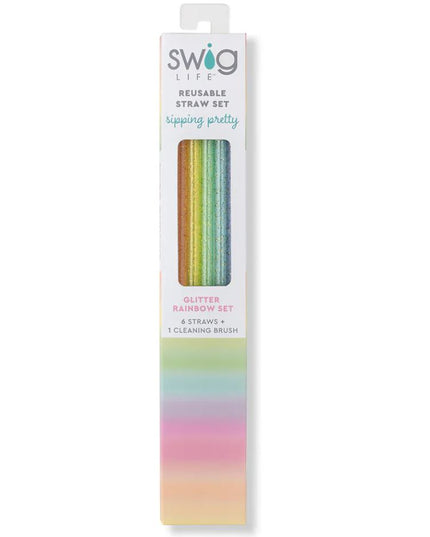Swig Life Reusable Straw Set - Multiple Colors Available
