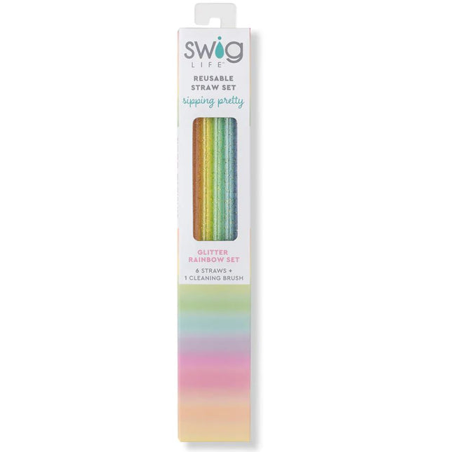 Swig Life Reusable Straw Set - Multiple Colors Available