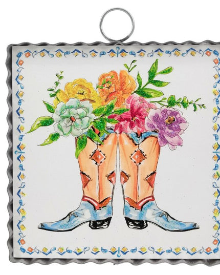 Blue Cowboy Boots Mini Gallery Frame