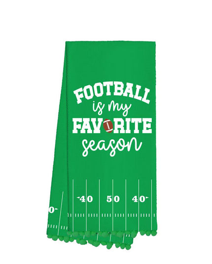 Football Is My Favorite Season Tea Towel