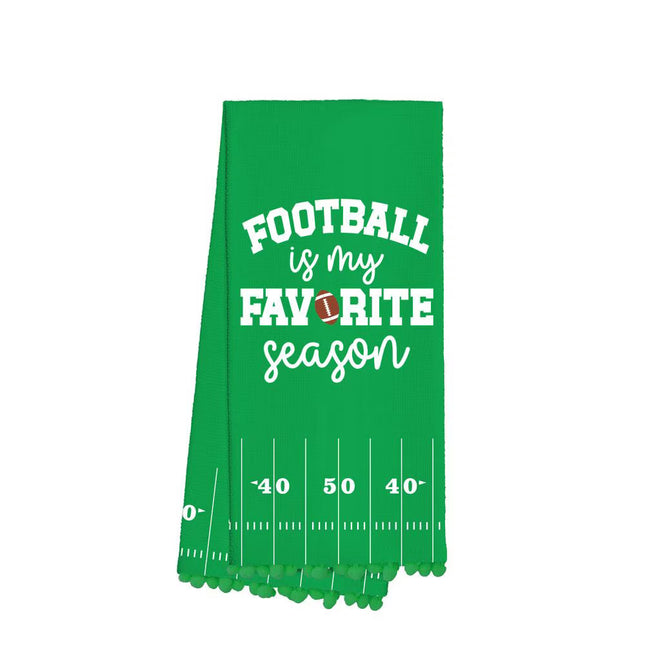Football Is My Favorite Season Tea Towel