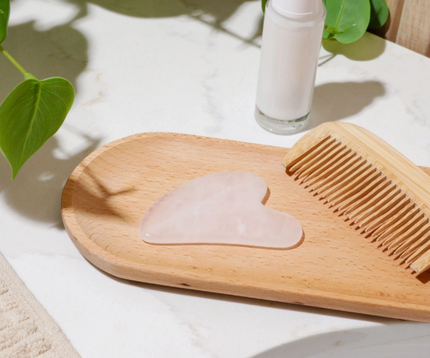 Rose Quartz Gua Sha Facial Stone