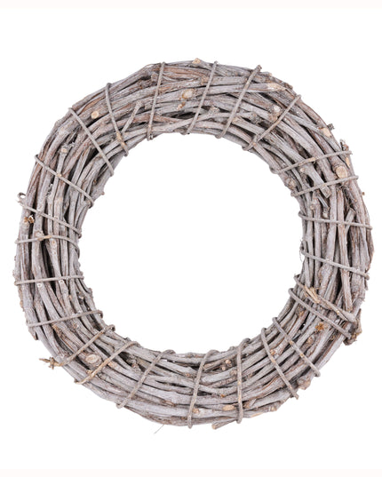 21.5" Smilax Glabra Wreath Whitewash