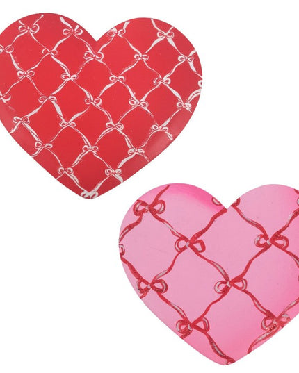 Hearts with Bow Magnets