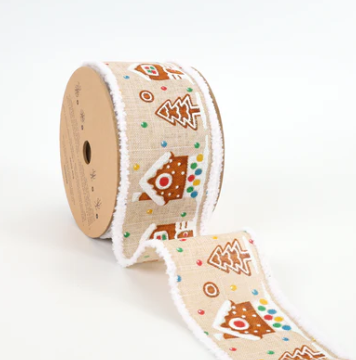 Gingerbread Ribbon 2.5"x10yd