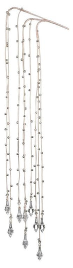 Beaded Hanging Spray w/ Faux Crystal Drop