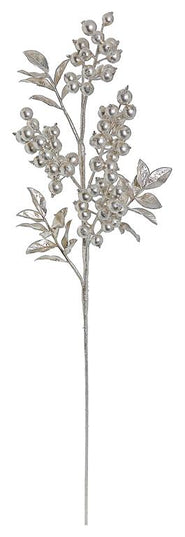 Metallic Currant Berry & Foliage Spray