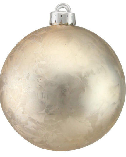 150mm Feather Smooth Ball Ornament Rose Gold