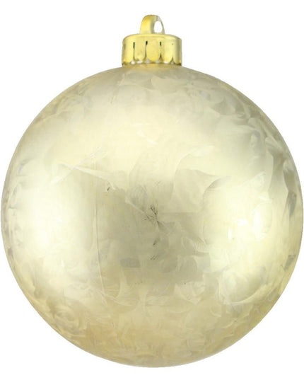 Feather Smooth Ball Ornament Champagne