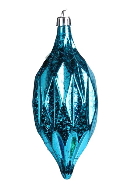 6.5" Antique Look Diamond Finial Ornament