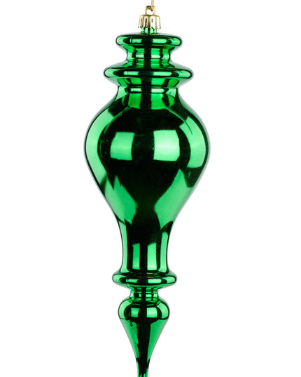 10" Shiny Green Finial