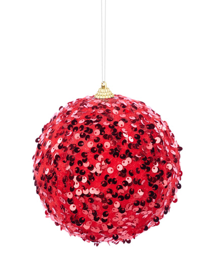 Red Sequin Ball 4.5"