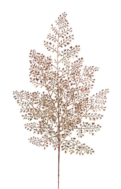 27" Copper Metallic Fern Leaf Spray