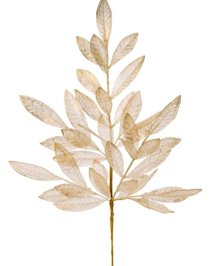 23.5" Bay Leaf Spray Gold