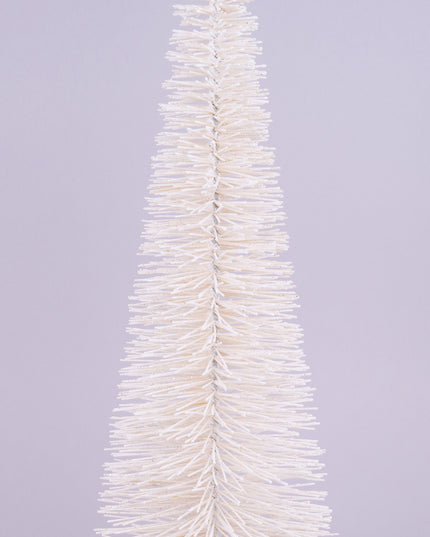30" Cream Bottle Brush Tree