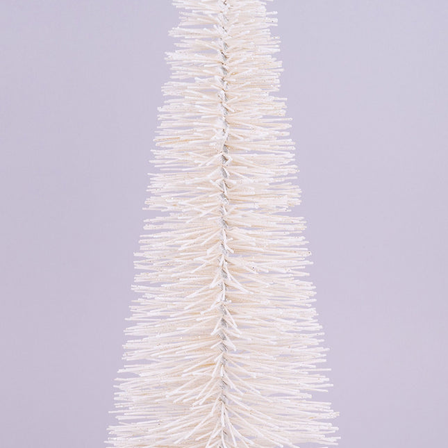 30" Cream Bottle Brush Tree