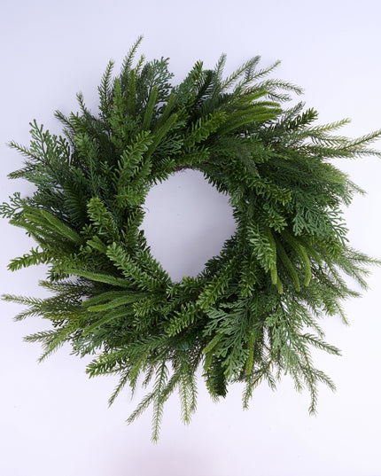 24" Mixed Evergreen Wreath