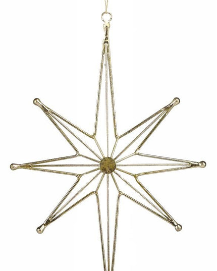 Gold Leaf Wire Star12"