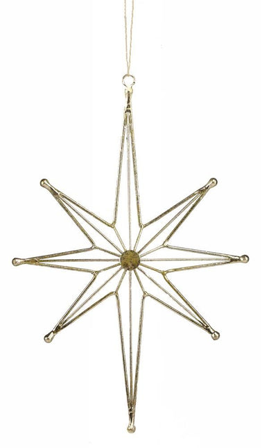 Gold Leaf Wire Star12"