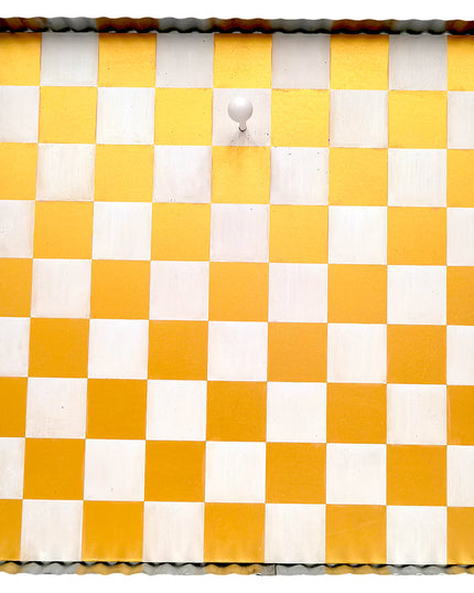 Gold & White Checked Display Board