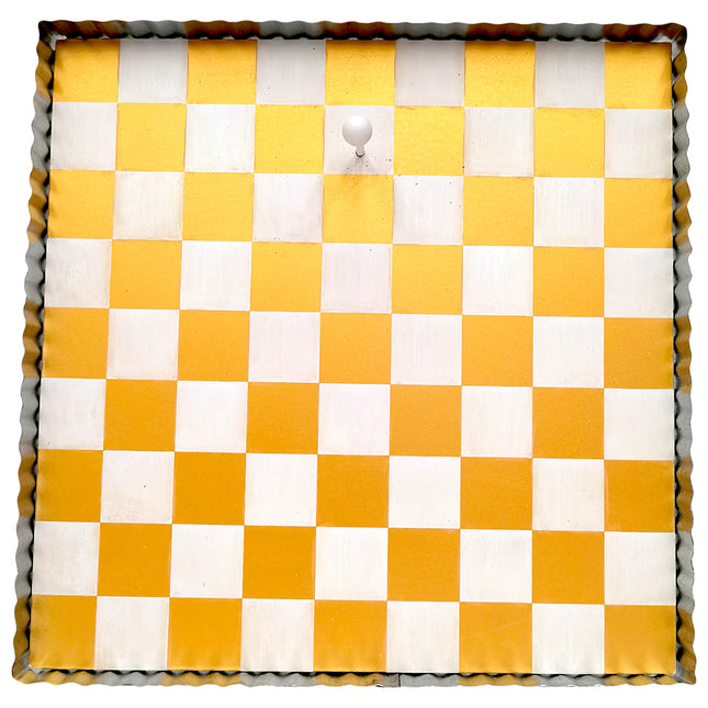 Gold & White Checked Display Board