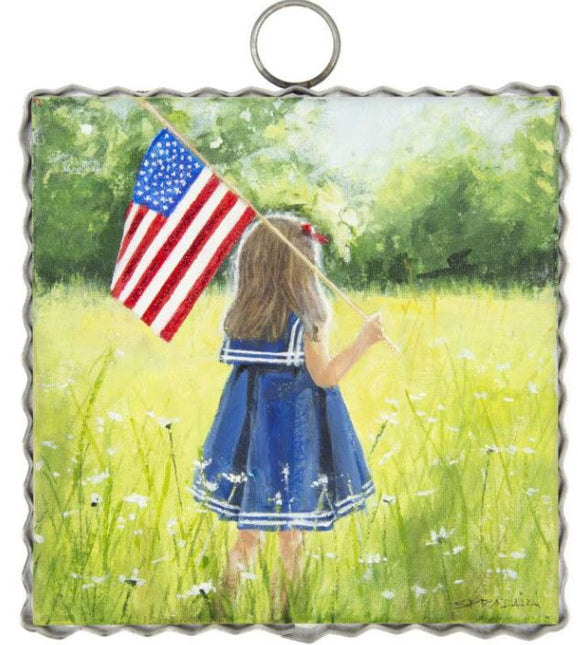 Girl and Flag Mini Gallery