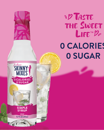 Sugar Free Simple Syrup - 375ml Bar Syrup Mixer