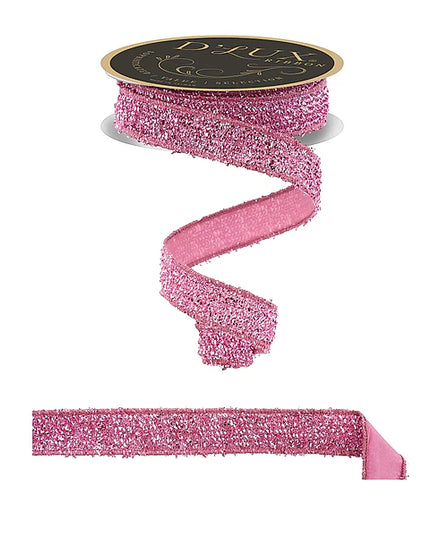 1" x 10yd Tinsel Loop/Satin Fused